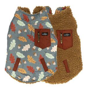 Lucy and Co Dog Vest The Unbeleafable Reversible Teddy Vest 2XL Missing Zipper